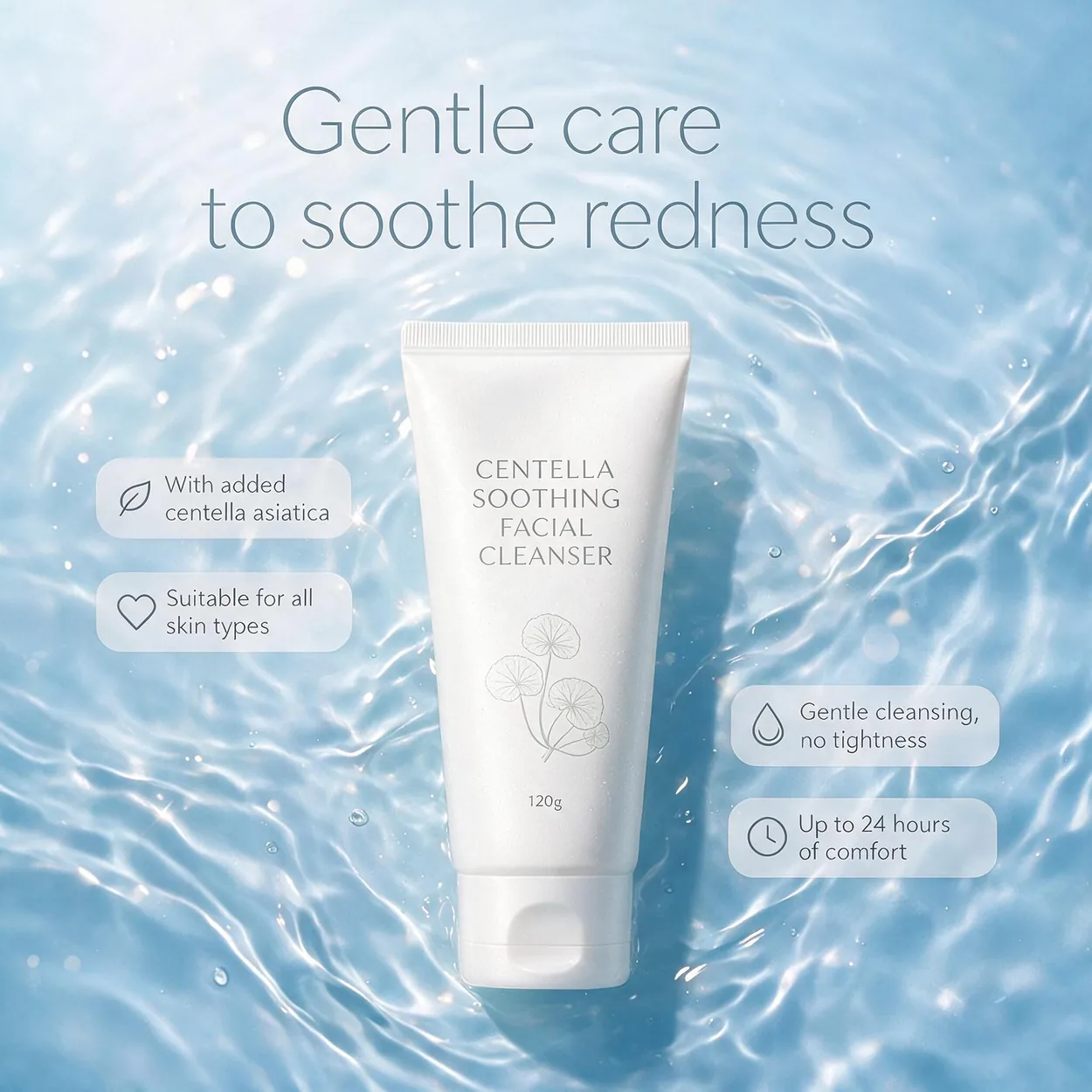 Centella Soothing Cleanser - OEM/ODM cosmetics manufacturing Guangzhou